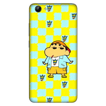 VIVO Y Series Phone Skins (All Models) - Yellow Blue Shinchan Cute - 3D Embossed Finish (L-221) Vivo Y71