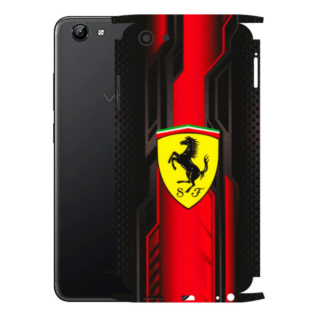 VIVO Y Series Phone Skins (All Models) - Black Ferrari Logo - 3D Embossed Finish (L-253) Vivo Y71
