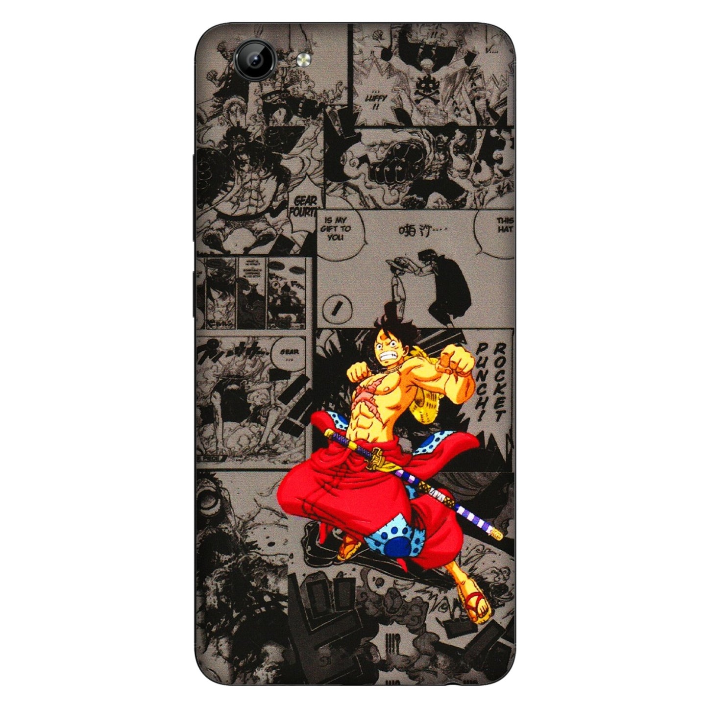 VIVO Y Series Phone Skins (All Models) - One Piece Rocket Punch Manga - 3D Embossed Finish (L-25) Vivo Y71