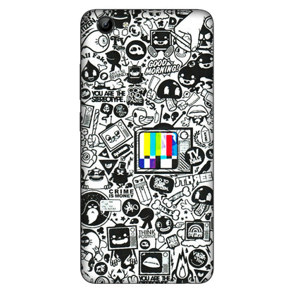 VIVO Y Series Phone Skins (All Models) - Doodles Positive Art - 3D Embossed Finish (L-263) Vivo Y71