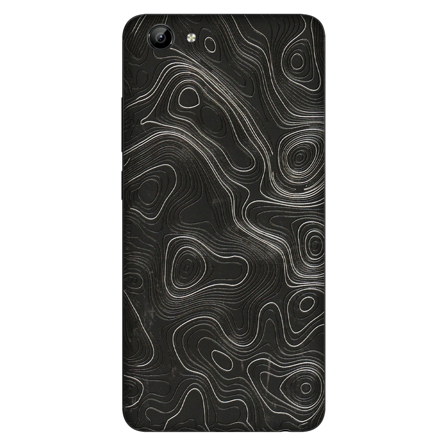 VIVO Y Series Phone Skins (All Models) - Abstract White Line Map - 3D Embossed Finish (L-269) Vivo Y71