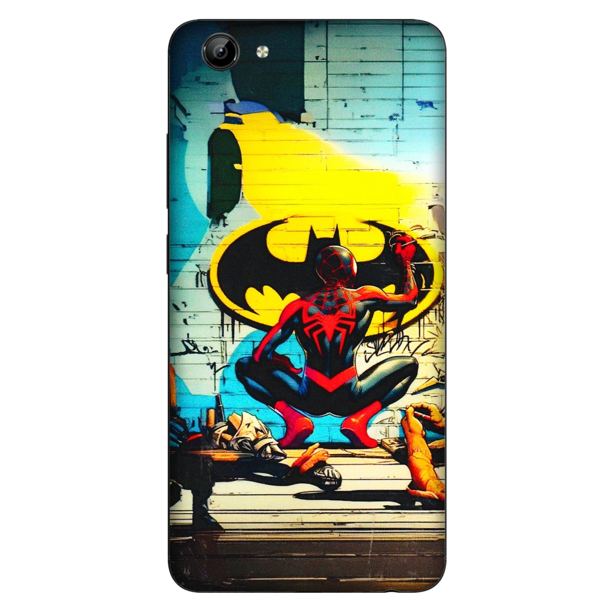 VIVO Y Series Phone Skins (All Models) - New Spiderman Bat Logo - 3D Embossed Finish (L-309) Vivo Y71