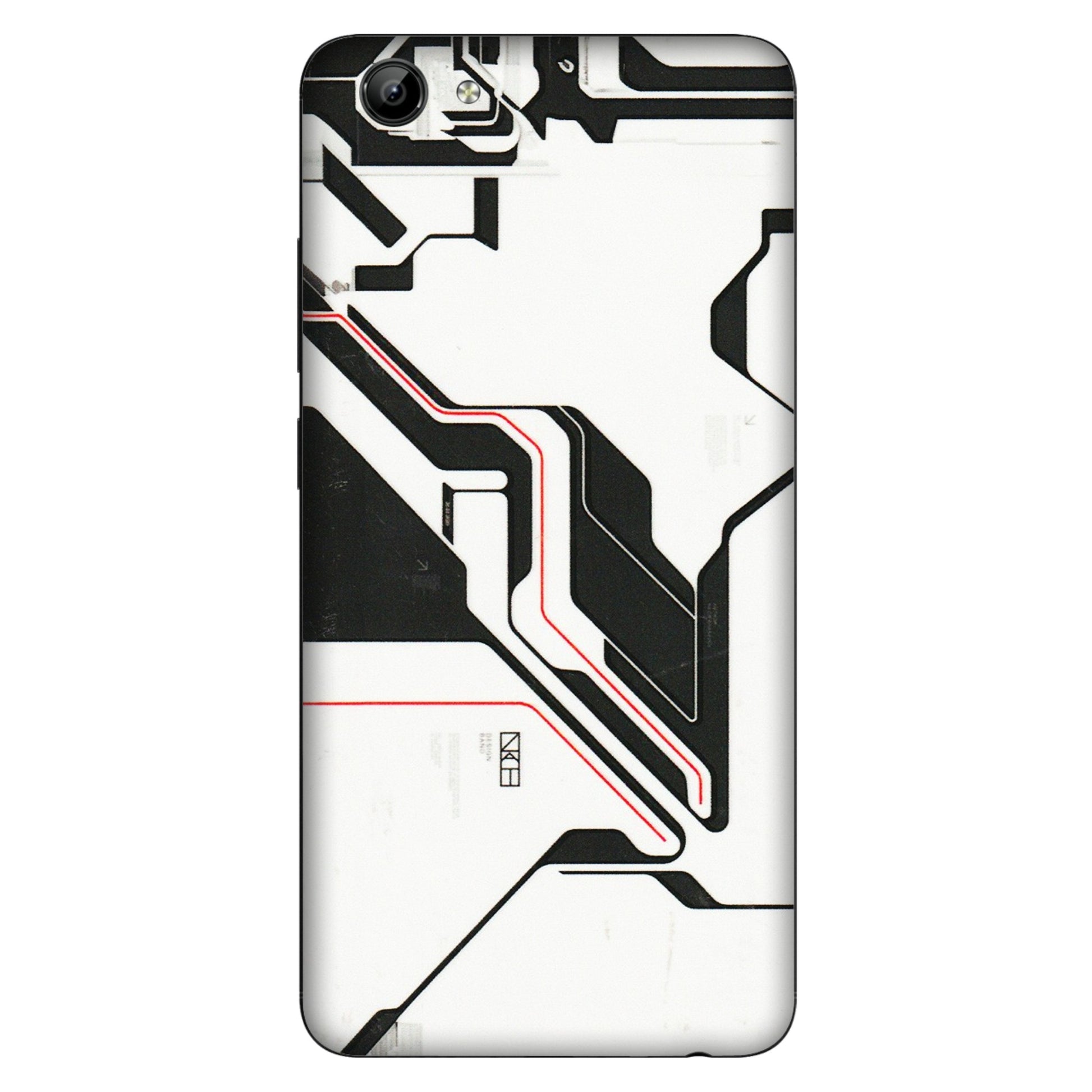 VIVO Y Series Phone Skins (All Models) - White Techy Logo - 3D Embossed Finish (L-312) Vivo Y71