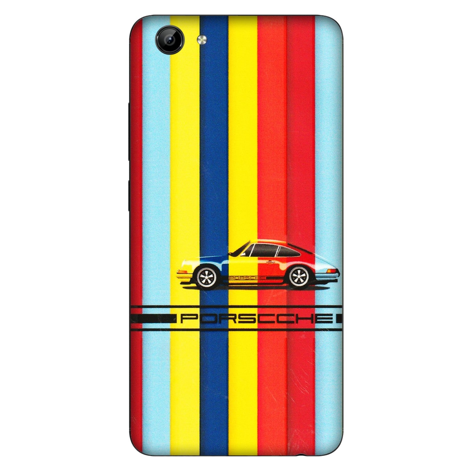 VIVO Y Series Phone Skins (All Models) - Multicolour Porche - 3D Embossed Finish (L-39) Vivo Y71
