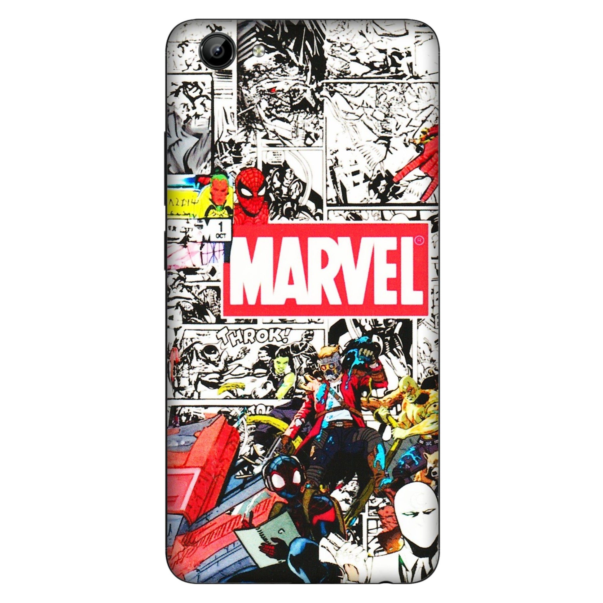 VIVO Y Series Phone Skins (All Models) - Marvel Colorful Comic - 3D Embossed Finish (L-64) Vivo Y71