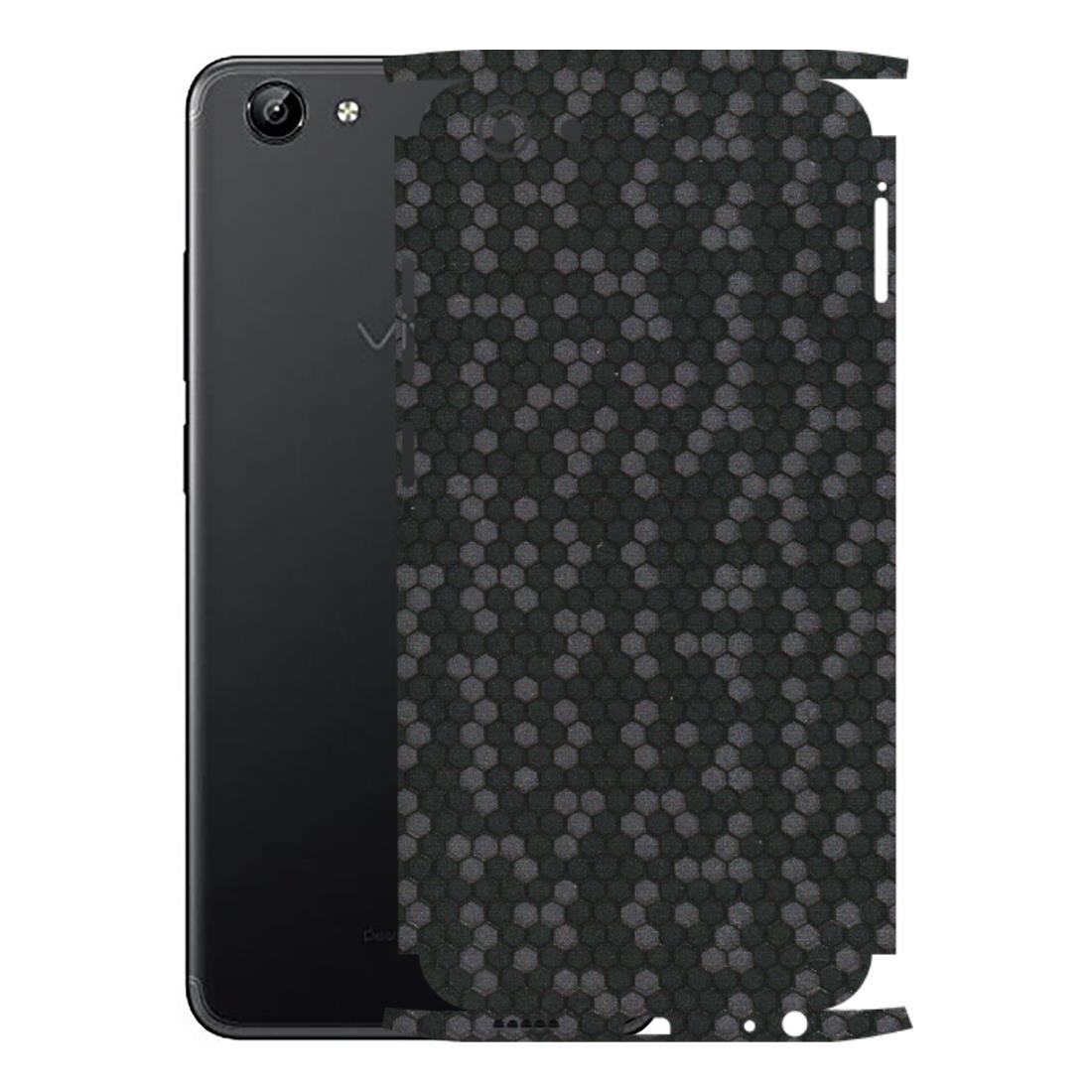 VIVO Y Series Phone Skins (All Models) - Black Grey Honeycomb Sober - 3D Embossed Finish (L-85) Vivo Y71