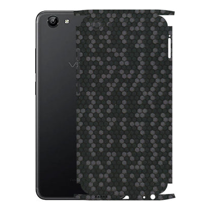 VIVO Y Series Phone Skins (All Models) - Black Grey Honeycomb Sober - 3D Embossed Finish (L-85) Vivo Y71