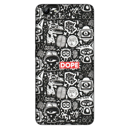 VIVO Y Series Phone Skins (All Models) - Dope Stay Classy Black Doodles - Matte Finish (M-126) Vivo Y71