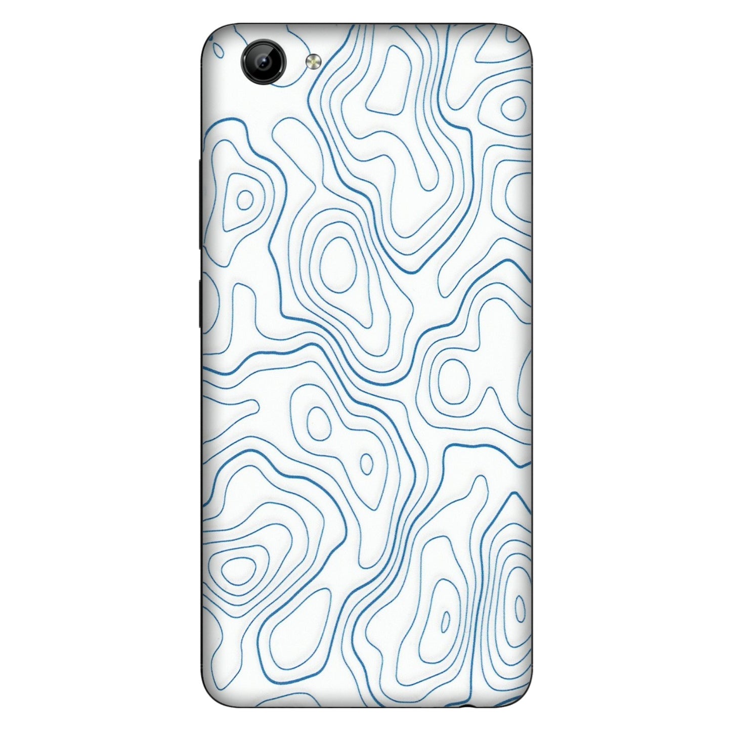 VIVO Y Series Phone Skins (All Models) - Blue And White Swirls - Matte Finish (M-139) Vivo Y71