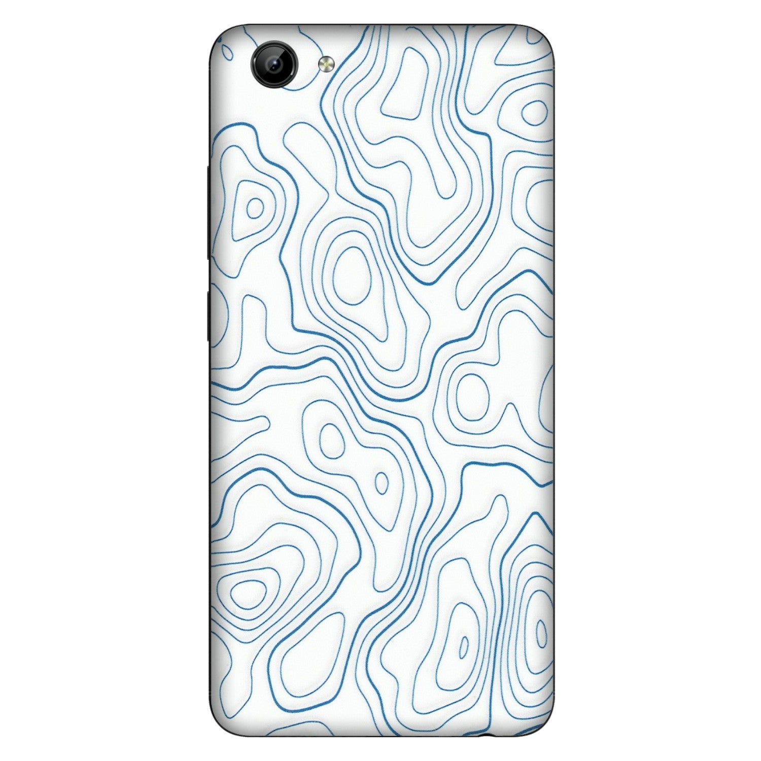 VIVO Y Series Phone Skins (All Models) - Blue And White Swirls - Matte Finish (M-139) Vivo Y71