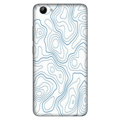 VIVO Y Series Phone Skins (All Models) - Blue And White Swirls - Matte Finish (M-139) Vivo Y71