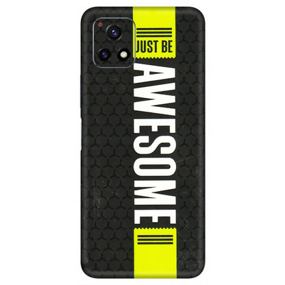 VIVO Y Series Phone Skins (All Models) - Just Be Awesome - 3D Embossed Finish (L-101) Vivo Y72 (5G)