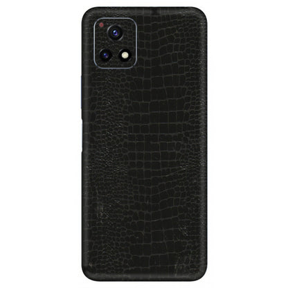 VIVO Y Series Phone Skins (All Models) - Snake Leather Black - 3D Embossed Finish (L-107) Vivo Y72 (5G)