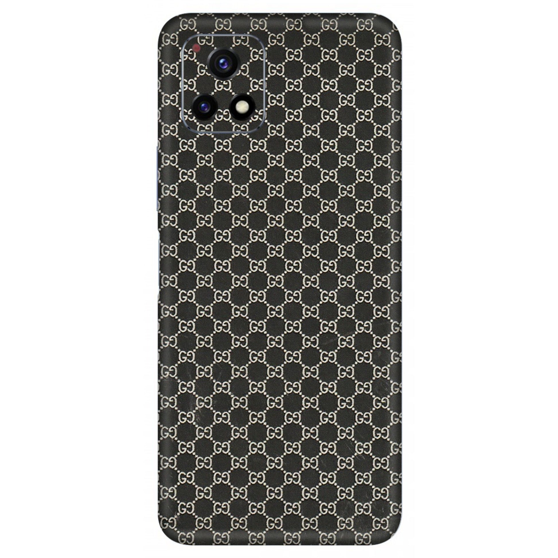 VIVO Y Series Phone Skins (All Models) - Black G Print - 3D Embossed Finish (L-109) Vivo Y72 (5G)