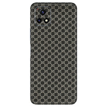 VIVO Y Series Phone Skins (All Models) - Black G Print - 3D Embossed Finish (L-109) Vivo Y72 (5G)