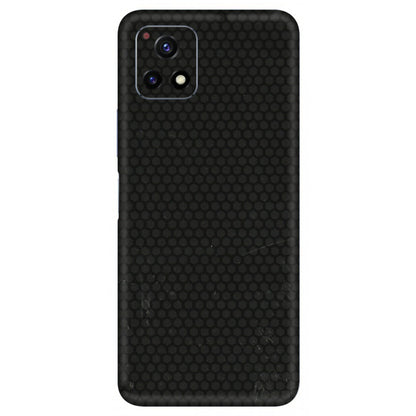 VIVO Y Series Phone Skins (All Models) - Black honeycomb - 3D Embossed Finish (L-114) Vivo Y72 (5G)