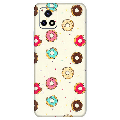 VIVO Y Series Phone Skins (All Models) - Mini Donuts Doodle Art - 3D Embossed Finish (L-122) Vivo Y72 (5G)