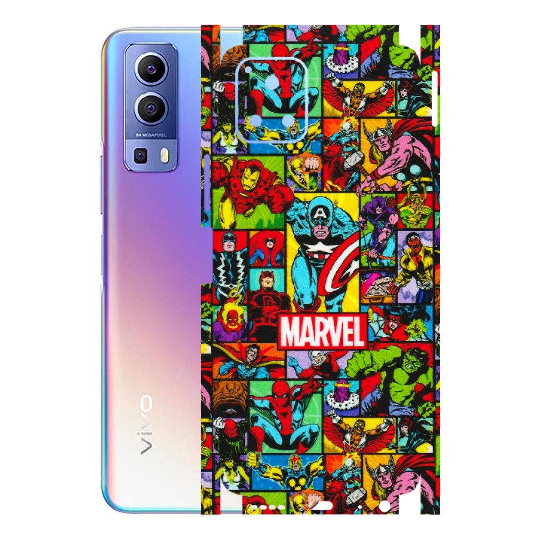 VIVO Y Series Phone Skins (All Models) - MARVELOUS Comic Characters - 3D Embossed Finish (L-129) Vivo Y72 (5G)