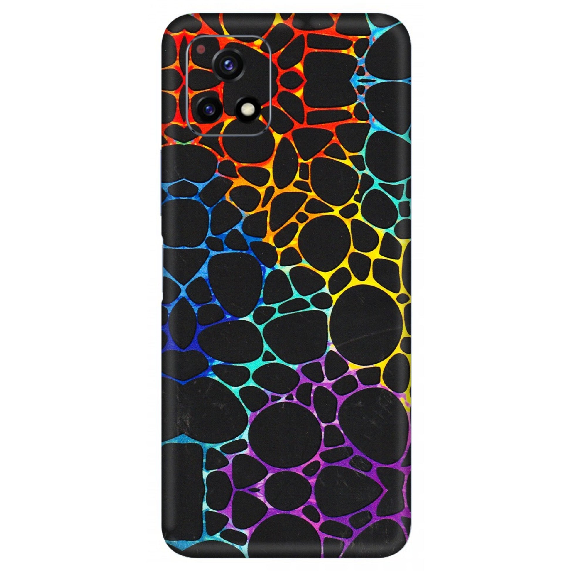 VIVO Y Series Phone Skins (All Models) - Abstract Art MultiColour - 3D Embossed Finish (L-133) Vivo Y72 (5G)