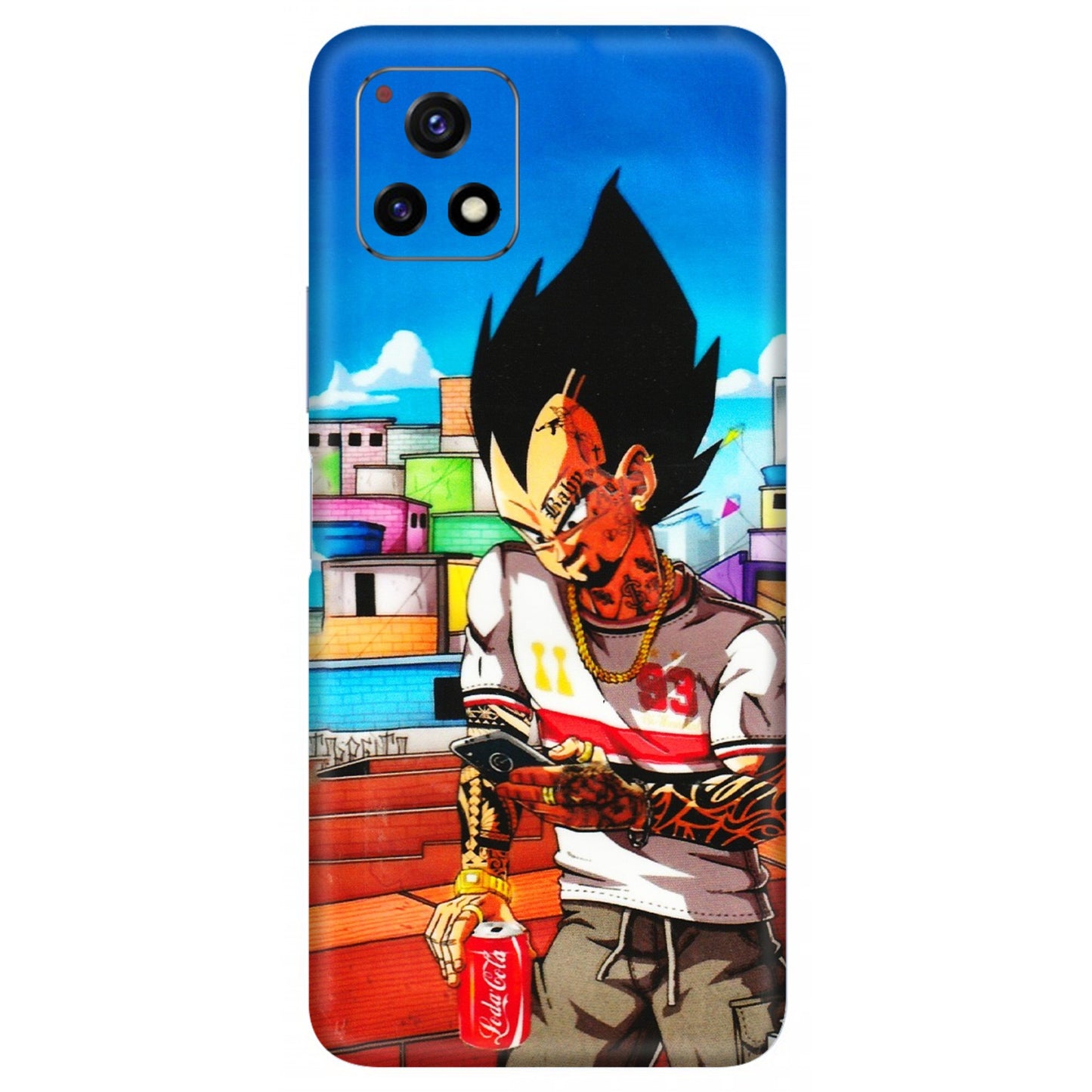 VIVO Y Series Phone Skins (All Models) - Vegeta - 3D Embossed Finish (L-136) Vivo Y72 (5G)
