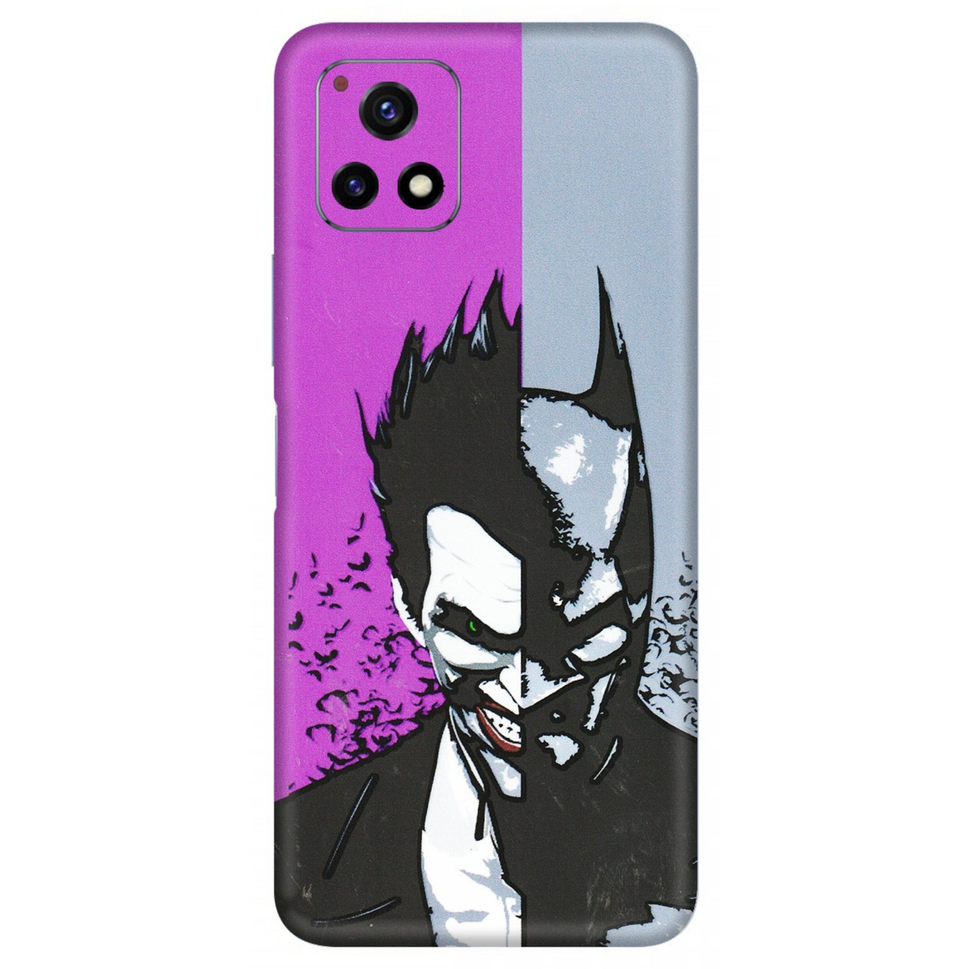 VIVO Y Series Phone Skins (All Models) - Batman & Joker - 3D Embossed Finish (L-143) Vivo Y72 (5G)
