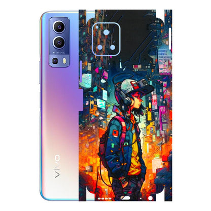 VIVO Y Series Phone Skins (All Models) - Street Anime Guy - 3D Embossed Finish (L-158) Vivo Y72 (5G)