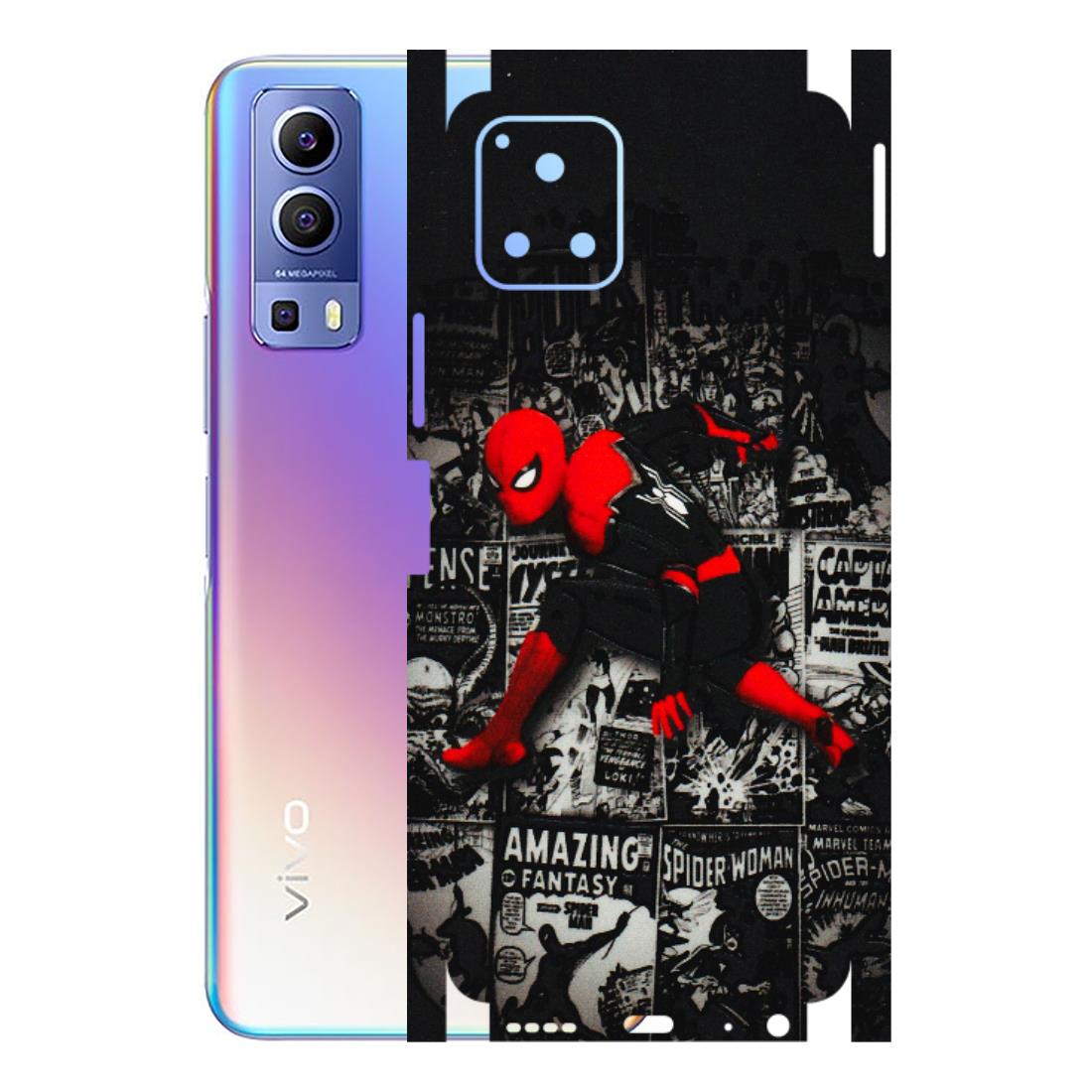 VIVO Y Series Phone Skins (All Models) - SpiderMan New - 3D Embossed Finish (L-162) Vivo Y72 (5G)