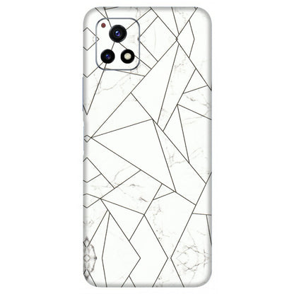 VIVO Y Series Phone Skins (All Models) - Luxury White Marble Effect - 3D Embossed Finish (L-168) Vivo Y72 (5G)