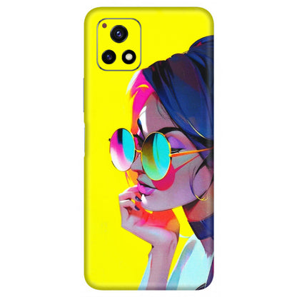 VIVO Y Series Phone Skins (All Models) - Bold Stylish Girl - 3D Embossed Finish (L-222) Vivo Y72 (5G)