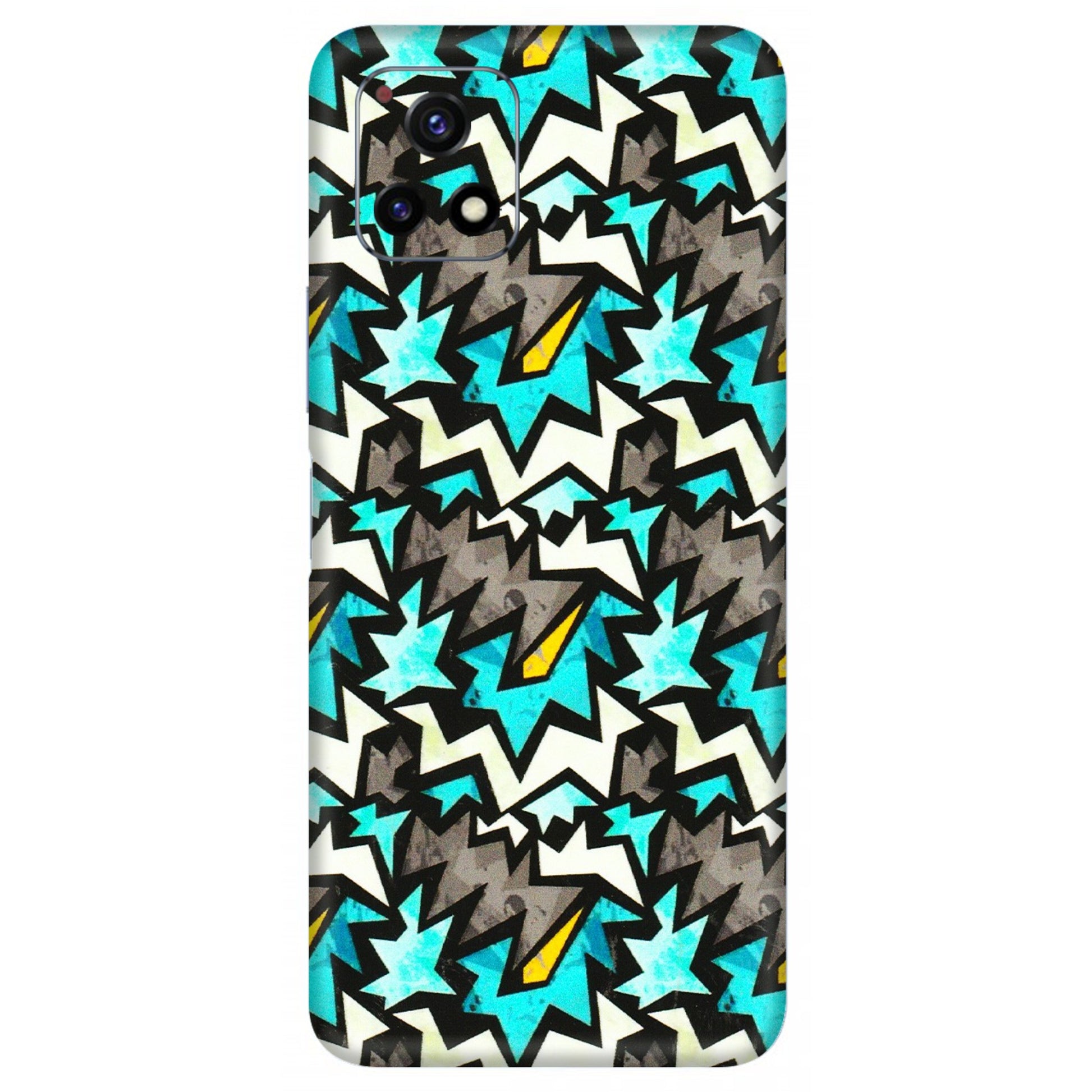 VIVO Y Series Phone Skins (All Models) - Funky Zig Zag - 3D Embossed Finish (L-223) Vivo Y72 (5G)