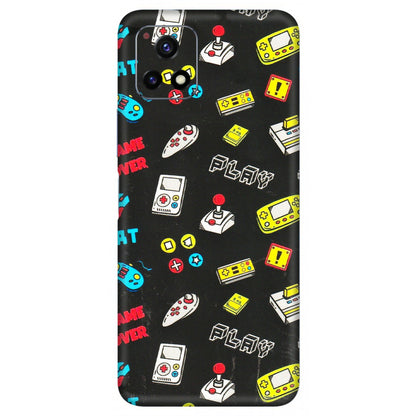 VIVO Y Series Phone Skins (All Models) - Gaming Doodles - 3D Embossed Finish (L-224) Vivo Y72 (5G)