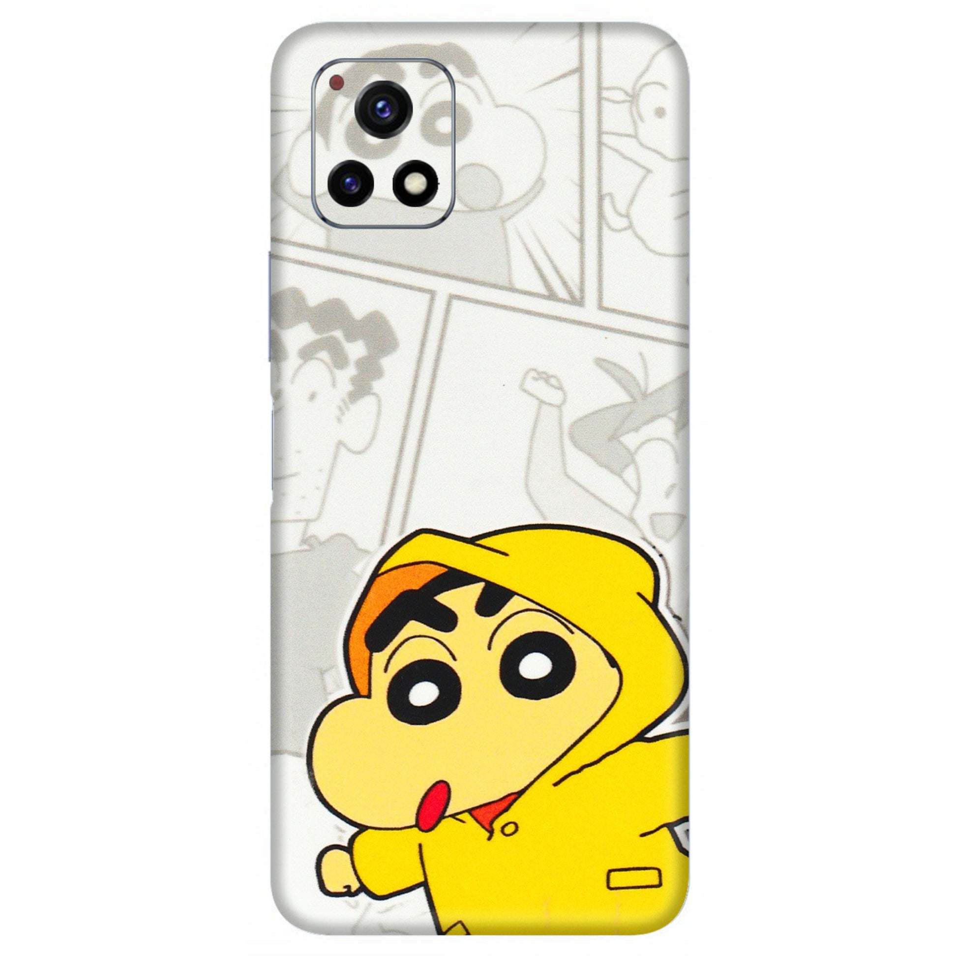 VIVO Y Series Phone Skins (All Models) - Yellow Shinchan Comic - 3D Embossed Finish (L-246) Vivo Y72 (5G)