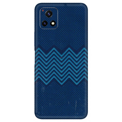 VIVO Y Series Phone Skins (All Models) - Blue Sober Waves - 3D Embossed Finish (L-306) Vivo Y72 (5G)