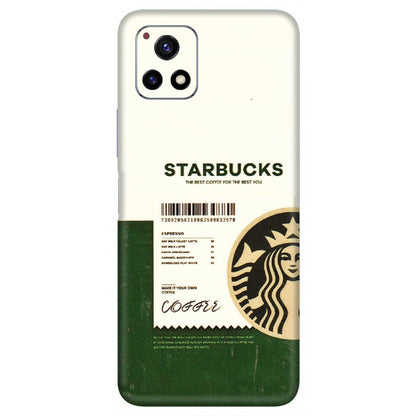 VIVO Y Series Phone Skins (All Models) - Starbucks Barcode - 3D Embossed Finish (L-308) Vivo Y72 (5G)