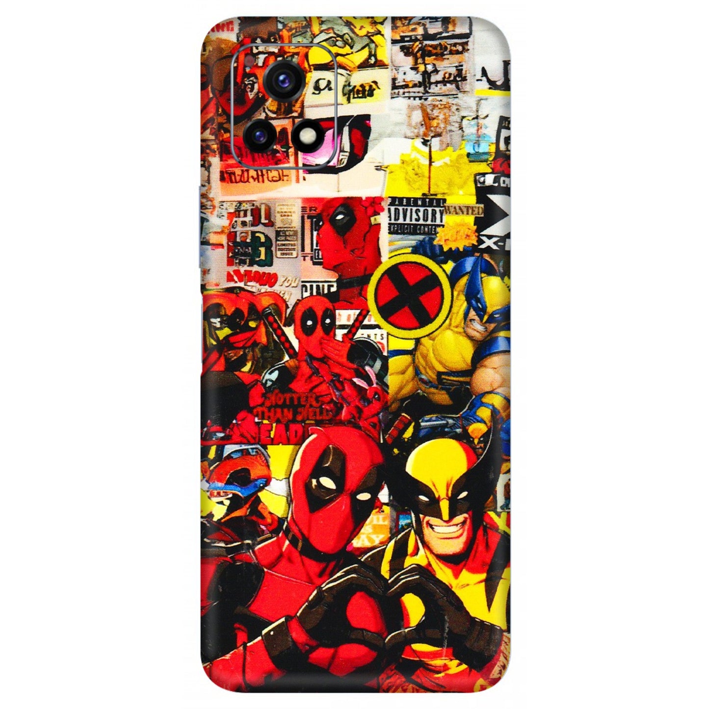 VIVO Y Series Phone Skins (All Models) - Spidy Wolverine - 3D Embossed Finish (L-310) Vivo Y72 (5G)