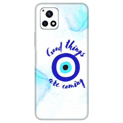 VIVO Y Series Phone Skins (All Models) - Evil Eye Good Things Are Coming - 3D Embossed Finish (L-322) Vivo Y72 (5G)