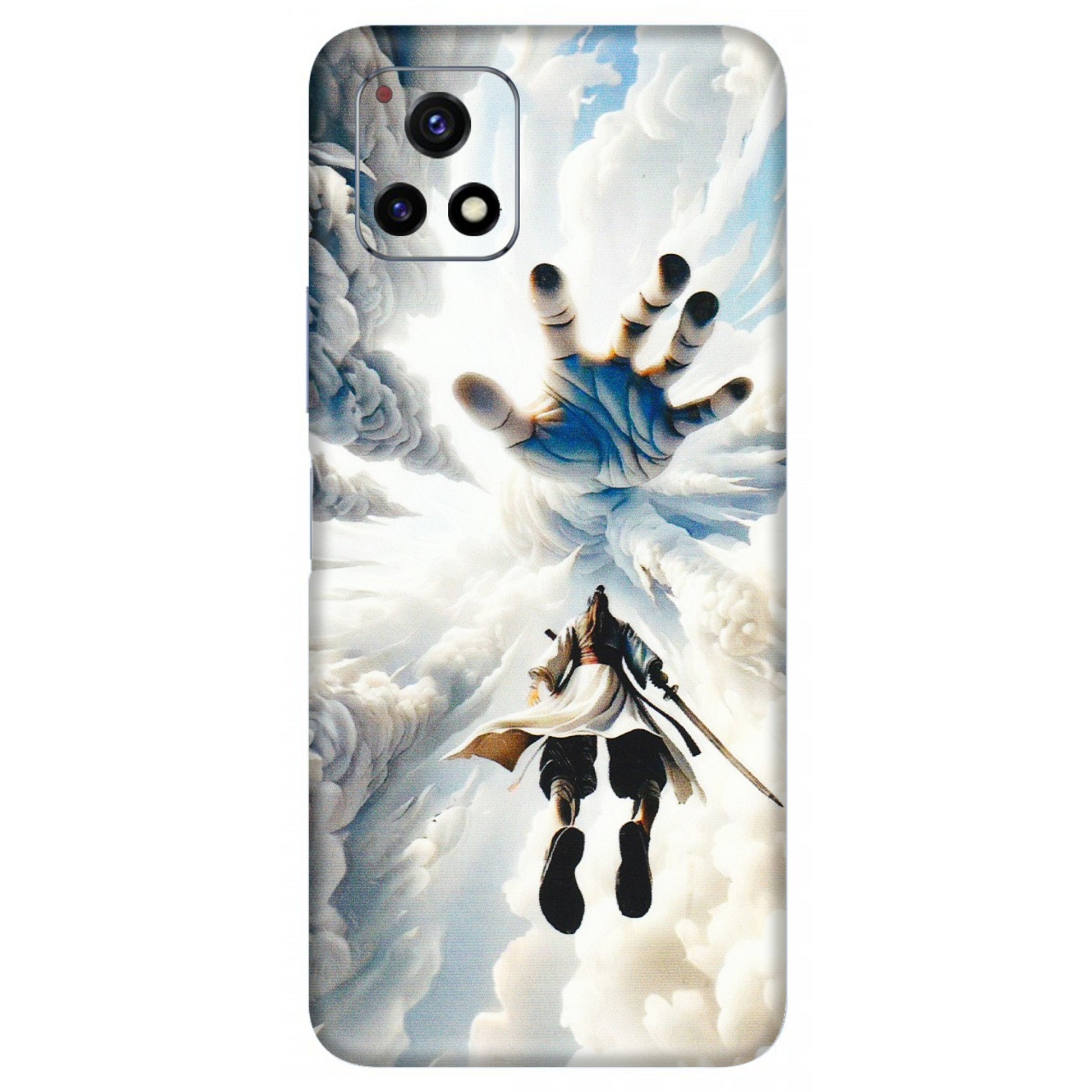 VIVO Y Series Phone Skins (All Models) - Big Hand With Monkey King - 3D Embossed Finish (L-323) Vivo Y72 (5G)