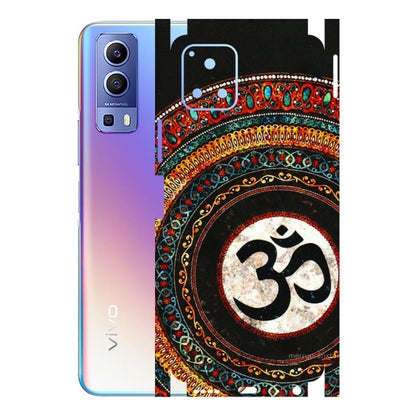 VIVO Y Series Phone Skins (All Models) - Aum Chant Abstract - 3D Embossed Finish (L-42) Vivo Y72 (5G)