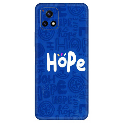 VIVO Y Series Phone Skins (All Models) - Hope Doodles Blue - 3D Embossed Finish (L-43) Vivo Y72 (5G)