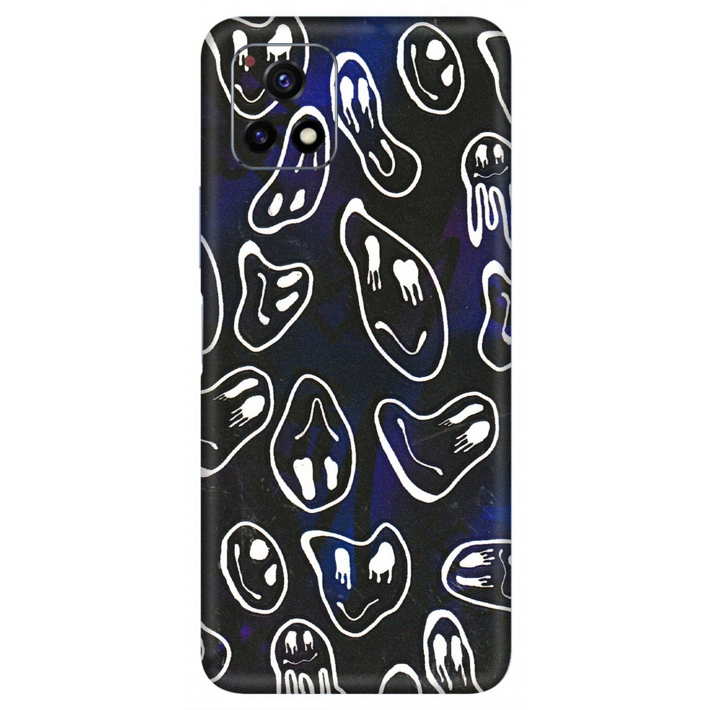 VIVO Y Series Phone Skins (All Models) - Distorted Smileys - 3D Embossed Finish (L-92) Vivo Y72 (5G)