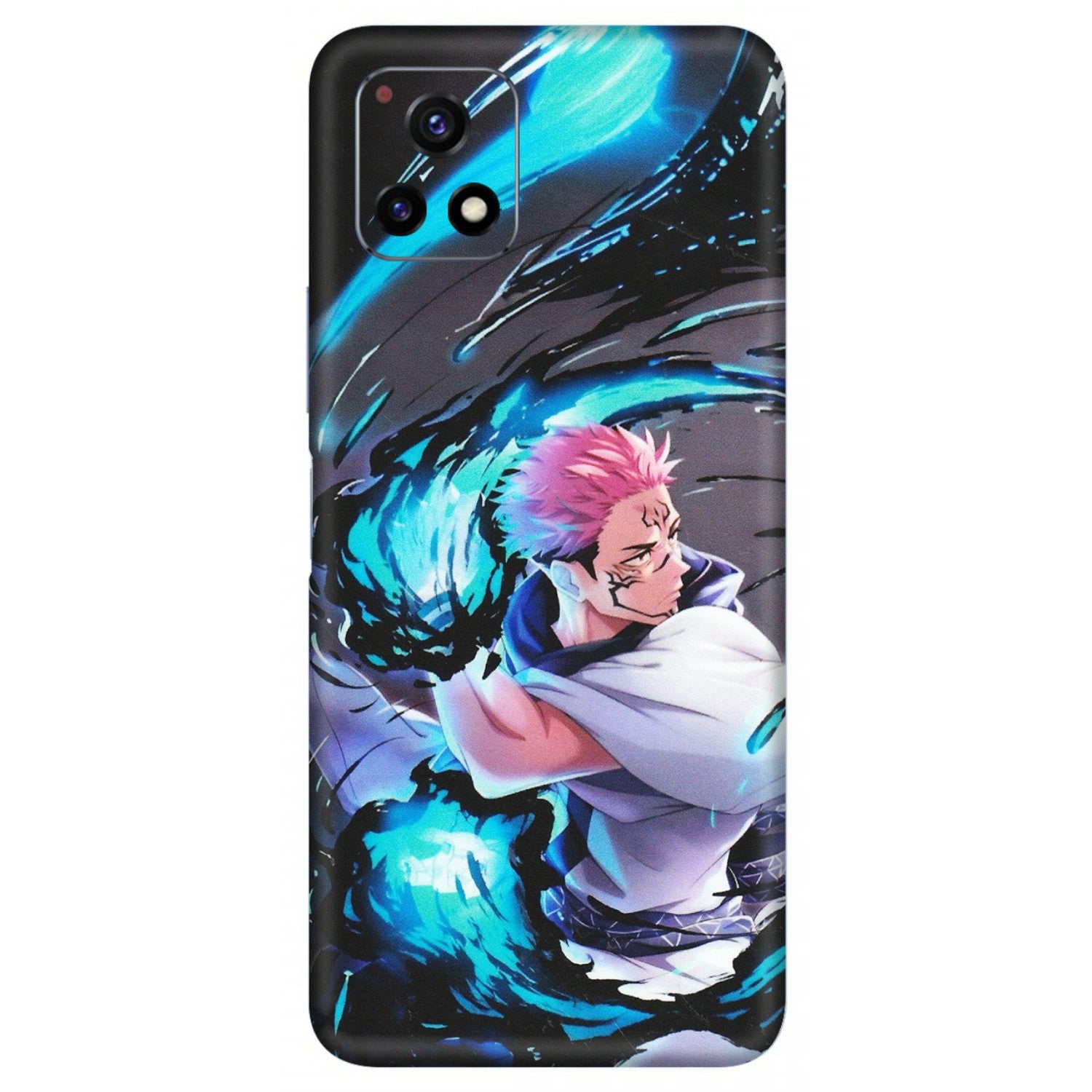 VIVO Y Series Phone Skins (All Models) - New Jujutsu Kaisen Grey Blue Anime - Matte Finish (M-127) Vivo Y72 (5G)