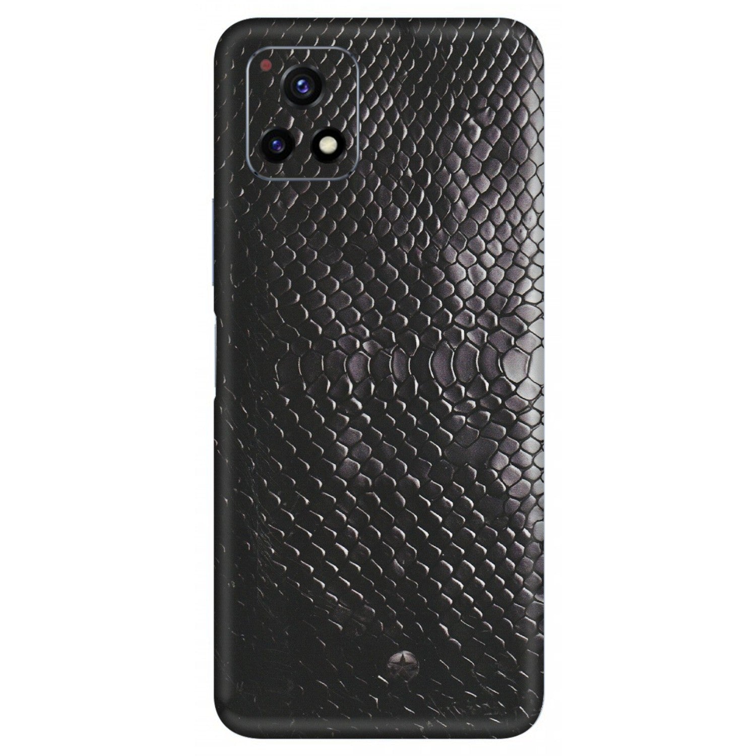 VIVO Y Series Phone Skins (All Models) - Black Snack Leather - Matte Finish (M-147) Vivo Y72 (5G)
