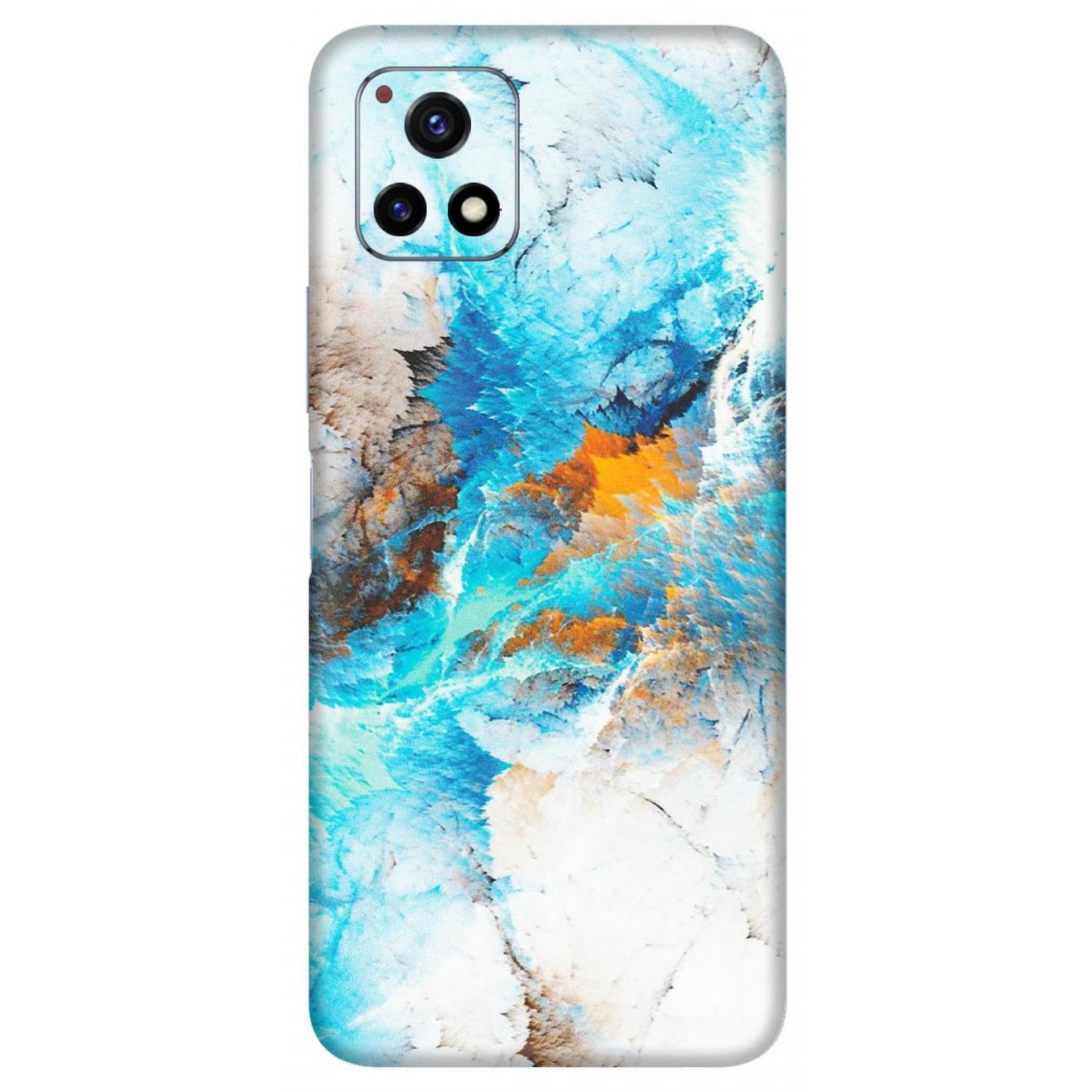 VIVO Y Series Phone Skins (All Models) - Blue Waves Abstract - Matte Finish (M-19) Vivo Y72 (5G)