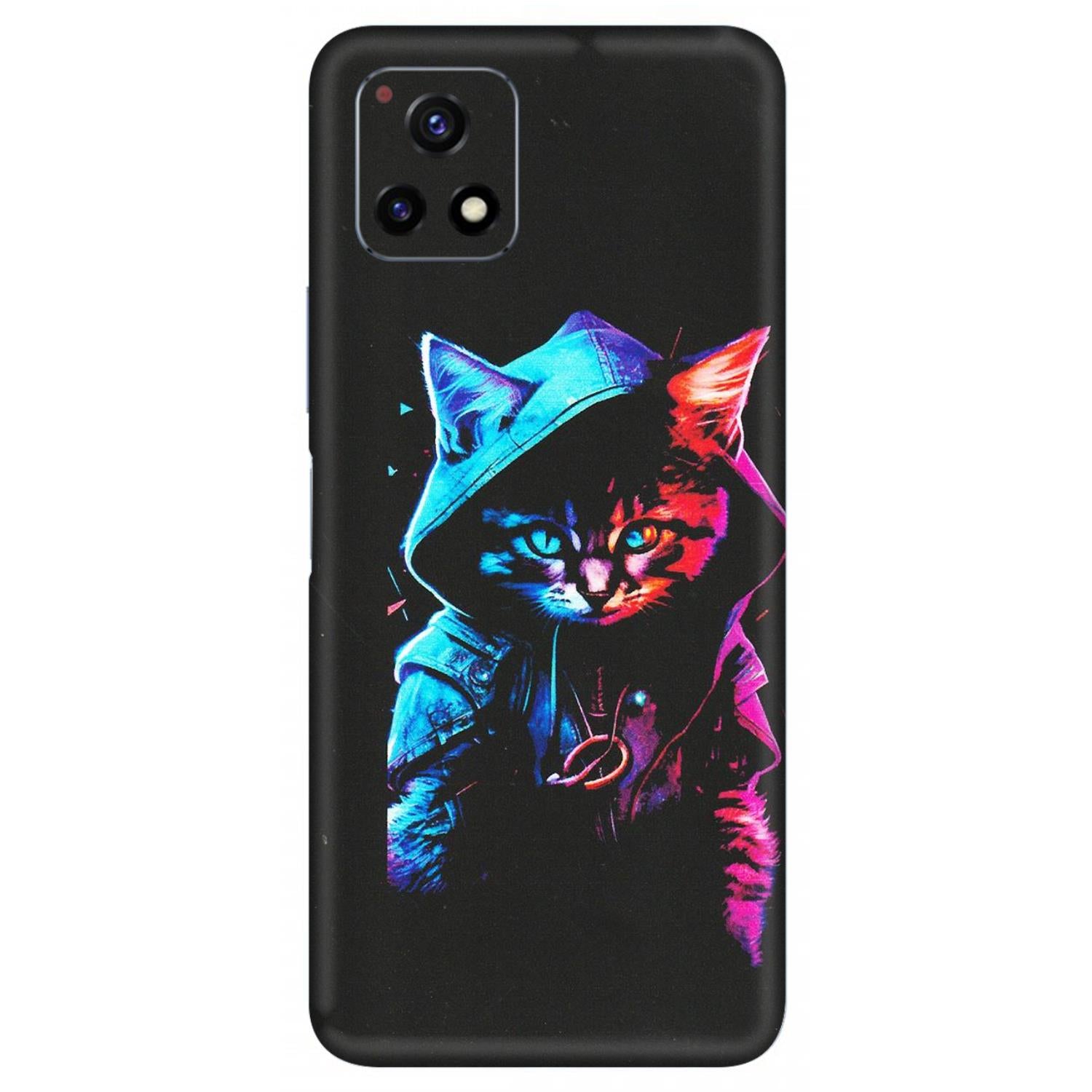 VIVO Y Series Phone Skins (All Models) - Cyberpunk Cat - Matte Finish (M-45) Vivo Y72 (5G)