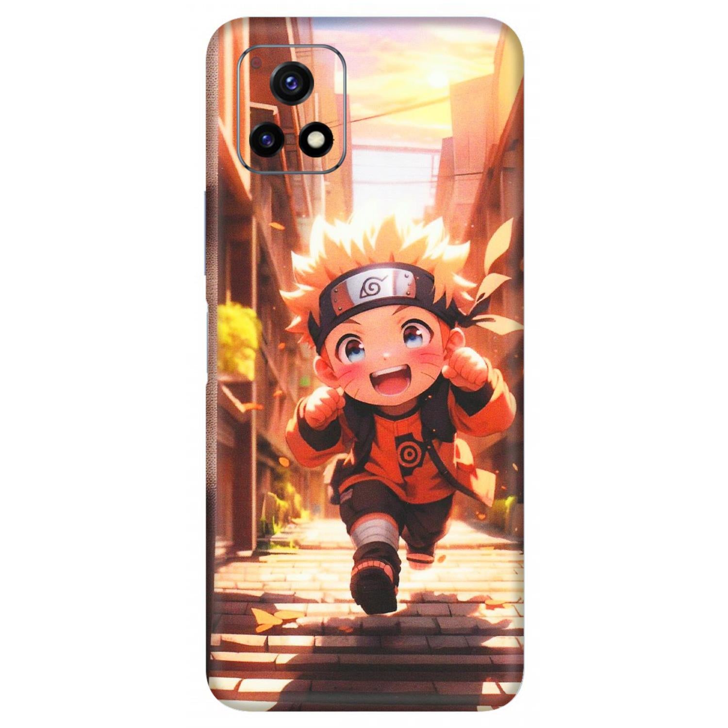 VIVO Y Series Phone Skins (All Models) - Naruto Cute Toon Running - Matte Finish (M-04) Vivo Y72 (5G)