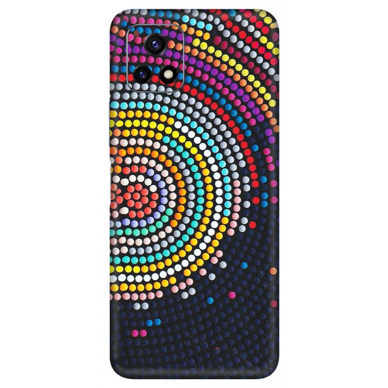 VIVO Y Series Phone Skins (All Models) - Rainbow Dot Mandala - Matte Finish (M-97) Vivo Y72 (5G)