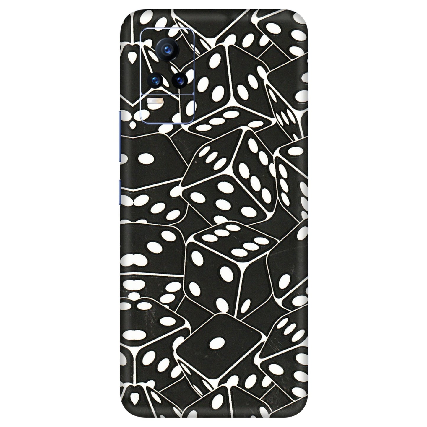 VIVO Y Series Phone Skins (All Models) - Big Black Dices - 3D Embossed Finish (L-106) Vivo Y73