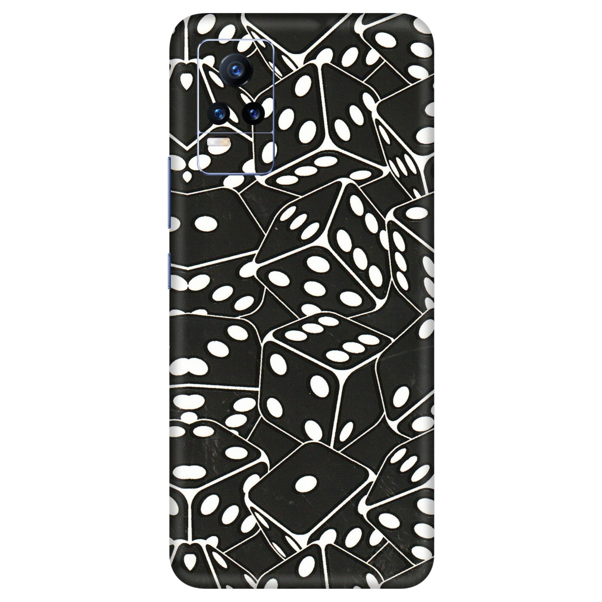 VIVO Y Series Phone Skins (All Models) - Big Black Dices - 3D Embossed Finish (L-106) Vivo Y73