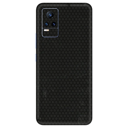 VIVO Y Series Phone Skins (All Models) - Black honeycomb - 3D Embossed Finish (L-114) Vivo Y73