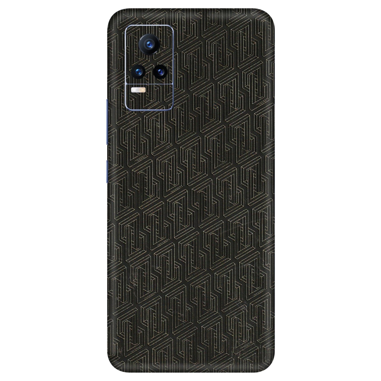 VIVO Y Series Phone Skins (All Models) - Black Abstract Pattern - 3D Embossed Finish (L-117) Vivo Y73